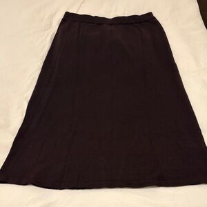 Mango Classic Black Midi Skirt